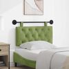 vidaXL Cap de pat suspendat Verde deschis 90 x 55 x 7 cm Catifea