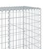 vidaXL Coș gabion cu capac, argintiu, 900x50x200 cm, fier galvanizat