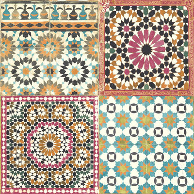 DUTCH WALLCOVERINGS Tapet model gresie marocană, multicolor