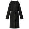 vidaXL Robe cu glugă Negru M Flanelă