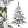 vidaXL Brad de Crăciun artificial cu ramuri articulare Alb 150 cm
