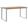 vidaXL Masă de Grădină Gri 160 x 80 x 75 cm Lemn Solid de Acacia