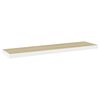 vidaXL Rafturi perete suspendate 4 buc. stejar/alb 90x23,5x3,8 cm MDF