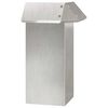 vidaXL Gard pentru melci 13,5 x 13,5 x 25 cm Oţel inoxidabil Argintiu