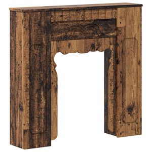 vidaXL Cadru pentru șemineu Lemn vechi 93 x 20 x 89 cm Lemn prelucrat