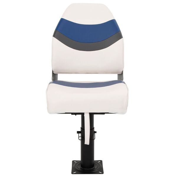 vidaXL Set cu scaun pentru barcă, pliabil, 2 piese, spătar &icirc;nalt