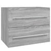 vidaXL Dulap de chiuvetă, sonoma gri, 60x38,5x48 cm, lemn prelucrat