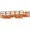 vidaXL Set de lounge pentru grădină 8 pcs Maro Ceară Lemn masiv de pin