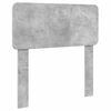 vidaXL Cadru de pat cu headboard Gri Beton 75 x 190 cm Lemn prelucrat