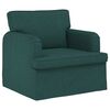 vidaXL Canapea 2 pcs Verde &icirc;nchis 162 x 80 x 85 cm țesătură