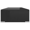 vidaXL Stand TV/Suport monitor, sticlă, 70x30x13 cm, negru
