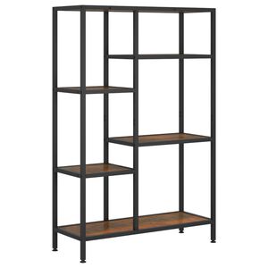vidaXL Bibliotecă, 80x30x120 cm, oțel și lemn prelucrat