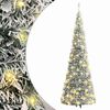 vidaXL Brad de Crăciun artificial pop-up cu zăpadă, 50 LED-uri, 120 cm