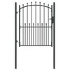 vidaXL Poartă de gard cu țepi EMMEN 150 x 100 cm