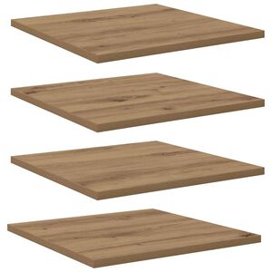 vidaXL Raft pentru cărți 4 pcs Maro 40 x 40 x 1,5 cm Lemn compozit