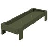 vidaXL JGHEAB pentru hrănit pui Verde măsliniu 80 x 28 x 13.5 cm