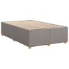 vidaXL Pat box spring cu saltea, taupe, 120x190 cm material textil