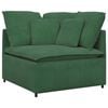 vidaXL Modul de colț pentru canapea modulară cu perne verde &icirc;nchis 100 cm