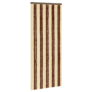 vidaXL Perdea pentru insecte din chenille Maro și Bej 90 x 220 cm