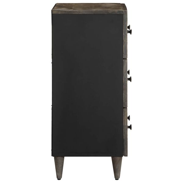 vidaXL Bufetă gri deschis 60x33,5x75 cm lemn masiv de mango