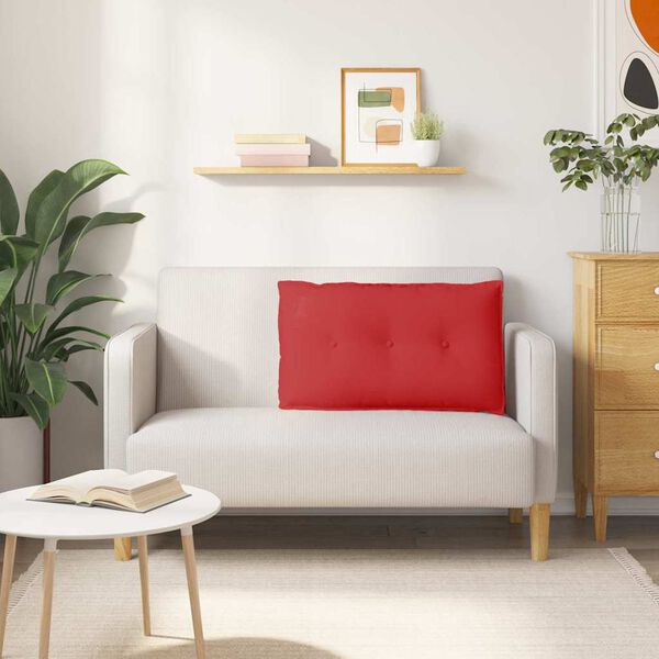 vidaXL Perna pentru spate Roșu 80 x 19 x 50 cm țesătură