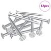 vidaXL Cuie pentru Lemn 12 buc. Argintiu &Oslash; 3 x 15 mm Metal