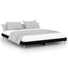 vidaXL Cadru de pat, negru, 150x200 cm, lemn prelucrat