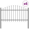 vidaXL Gard de Grădină 6 pcs Gri 170 x 140 cm