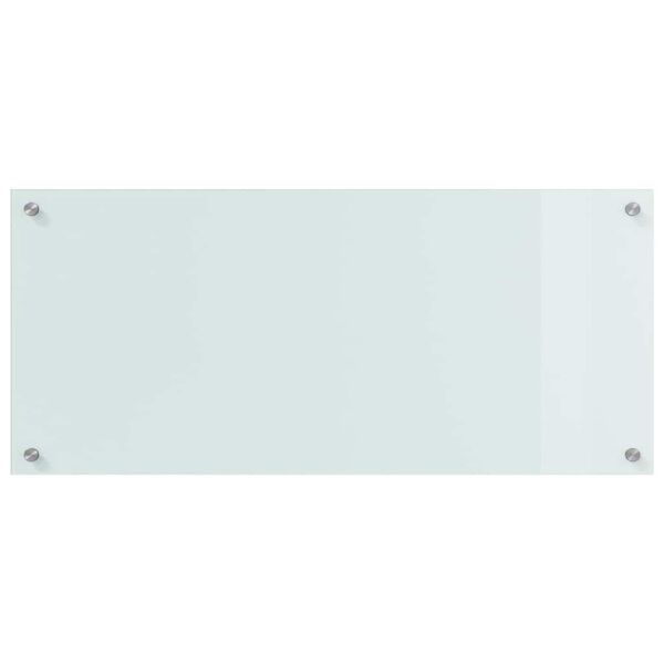 vidaXL Spate de bucătărie 2 pcs Alb 90 x 40 cm sticlă securizată