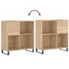 vidaXL Dulap pentru discuri stejar sonoma 84,5x38x89 cm lemn compozit