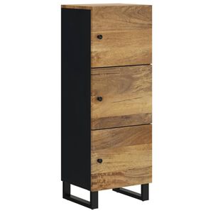 vidaXL Dulap &icirc;nalt cu 3 uși, 40x33x110 cm, lemn masiv mango și fier