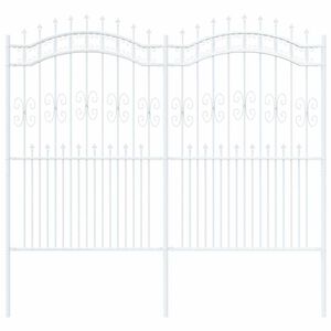 vidaXL Gard de Grădină Alb 240 x 228 cm Oțel vopsit &icirc;n pulbere