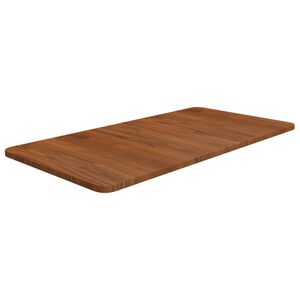 vidaXL Blat de baie, maro &icirc;nchis, 80x40x1,5 cm, lemn masiv tratat