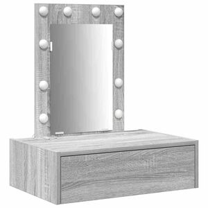 vidaXL Masă de Machiaj Gri 60 x 40 x 70 cm Lemn prelucrat