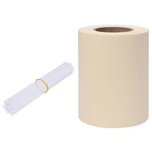 vidaXL Bandă de intimitate PVC 35x0,19 m crem