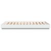 vidaXL Cadru de pat, alb, 120x200 cm, lemn prelucrat
