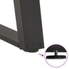 vidaXL Picioare pentru măsuță de cafea &icirc;n formă de U, 2 buc., antracit, 60x(30-31) cm, oțel