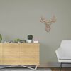 Homemania Decor de perete Deer, cupru, 51x51 cm, oțel