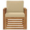 vidaXL Set de canapele de exterior cu pernă natural 71 x 63 x 73 cm