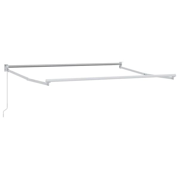 vidaXL Copertină retractabilă manuală Antracit și Alb 2,5 x 2 m