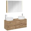 vidaXL Set de mobilier pentru baie 4 buc. Stejar Artizanal