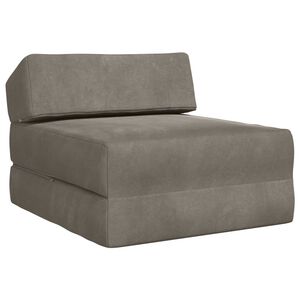 vidaXL Canapea Pat Pliabilă Gri deschis 60 x 70 x 41 cm Țesătură