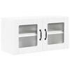 vidaXL Dulap de sticlă pentru perete LUCCA Alb 80 x 31 x 40 cm