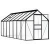 vidaXL Seră, antracit, 8,17 m&sup2;, aluminiu