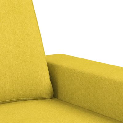 vidaXL Fotoliu canapea, galben deschis, 60 cm, țesătură