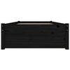 vidaXL Cadru de pat cu sertare Single, negru, 90x190 cm