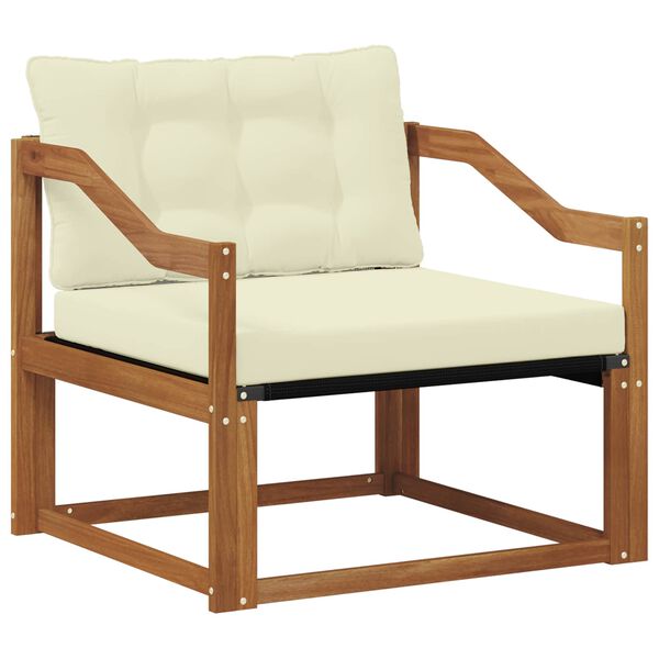 vidaXL Set de canapele de exterior Lemn solid de Acacia și Textilene