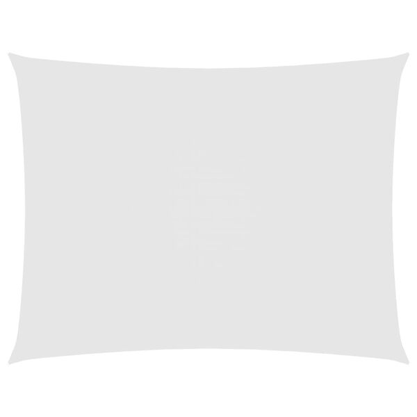 vidaXL Pânză parasolar, alb, 5x7 m, țesătură oxford, dreptunghiular