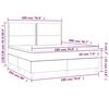 vidaXL Pat box spring cu saltea, roz, 180x200 cm, catifea