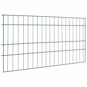 vidaXL Set gard pentru iaz 5 pcs Verde 100 x 50 cm Oțel